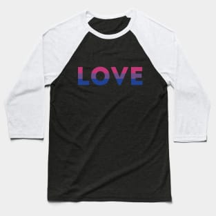 Bisexual Pride Flag LOVE Baseball T-Shirt